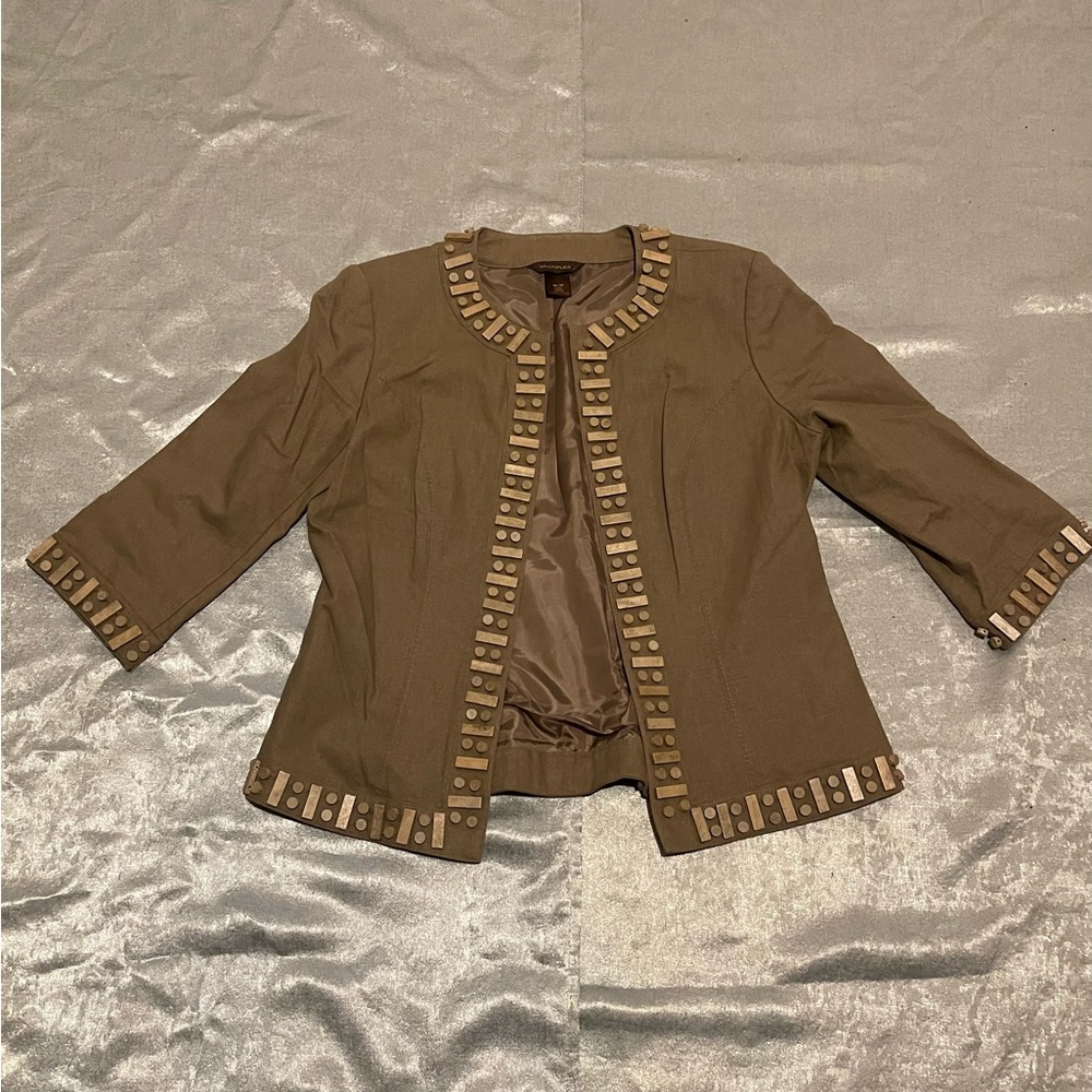 Multiples blazer with  Wooden embellishments size M
